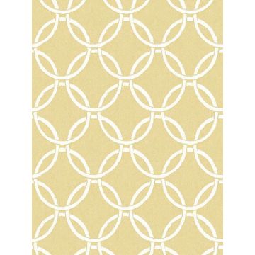 Quelala Ring Ogee Yellow Wallpaper