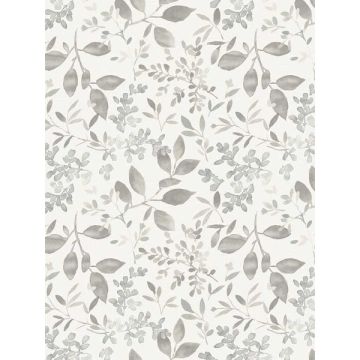 Tinker Woodland Botanical Grey Wallpaper