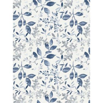 Tinker Woodland Botanical Navy Wallpaper