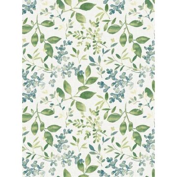 Tinker Woodland Botanical Green Wallpaper
