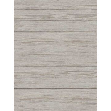 Ozma Wood Plank Light Grey Wallpaper