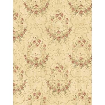 Georgiana Tea Red Wallpaper