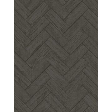 Kaliko Wood Herring Dark Grey Wallpaper