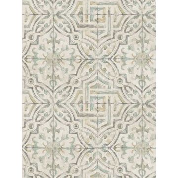 Sonoma Spanish Tile Grey Wallpaper
