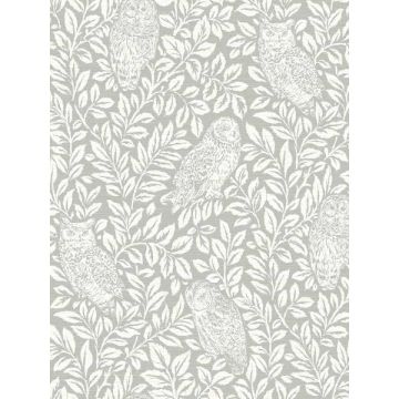 Parliament Owl Grey Wallpaper