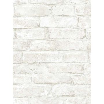 Arlington Brick White Wallpaper