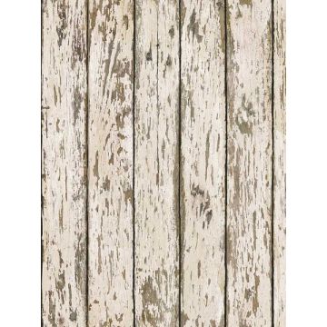Harley Weathered Wood Khaki Wallpaper