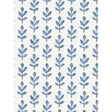 Whiskers Leaf Blue Wallpaper