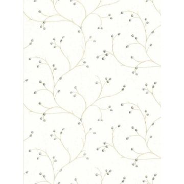 Rosehip Trails Cream Wallpaper