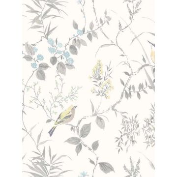 Imperial Garden Botanical Grey Wallpaper