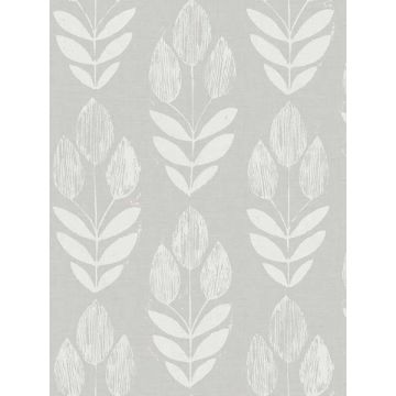 Garland Block Tulip Grey Wallpaper