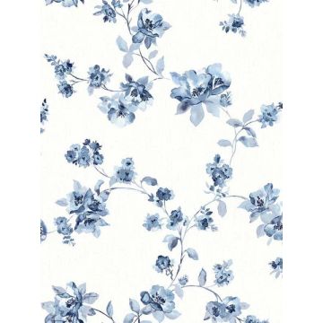 Cyrus Blueberry Festive Floral Blueberry Wallpaper