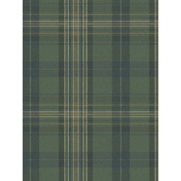 Austin Plaid Green Wallpaper