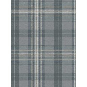 Austin Plaid Slate Wallpaper