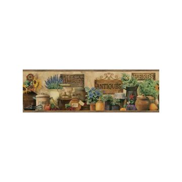 Brittany Antiques and Herbs Border Black Border