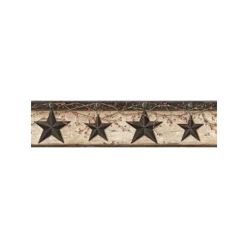 Ennisic Barn Star Charcoal Border