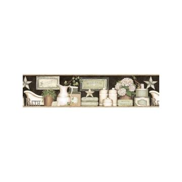 Martha Country Bath Black Border