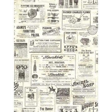 Adamstown Newspaper Classifieds Cream Wallpaper