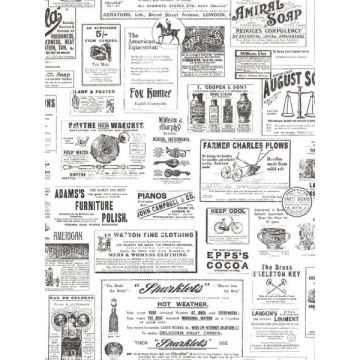 Adamstown Newspaper Classifieds Ivory Wallpaper