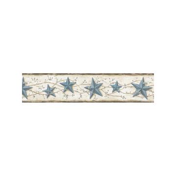 Heritage Tin Star Border Blue Border