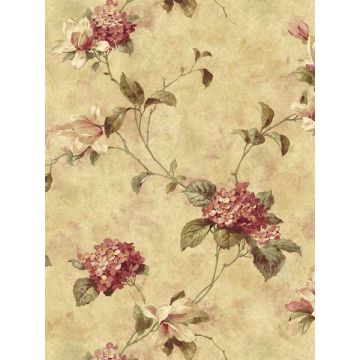 Magnolia Hydrangea Trail Yellow Wallpaper