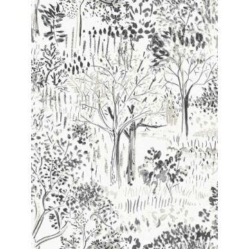 Walden Forest Black Wallpaper