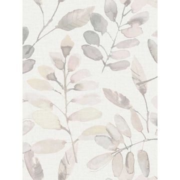 Pinnate Leaves Blush Wallpaper