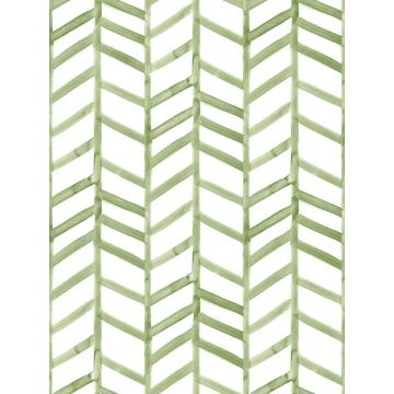 Fletching Geometric Green Wallpaper