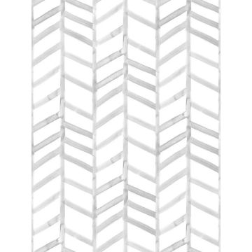 Fletching Geometric Grey Wallpaper