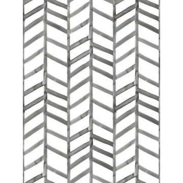 Fletching Geometric Black Wallpaper
