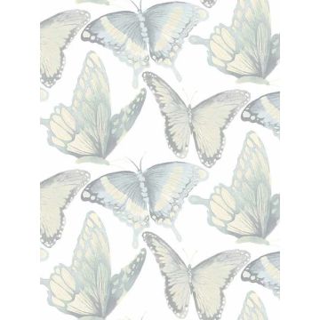 Janetta Butterfly Mint Wallpaper