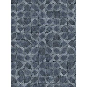 Button Block Geometric Navy Wallpaper