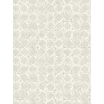 Button Block Geometric Light Grey Wallpaper