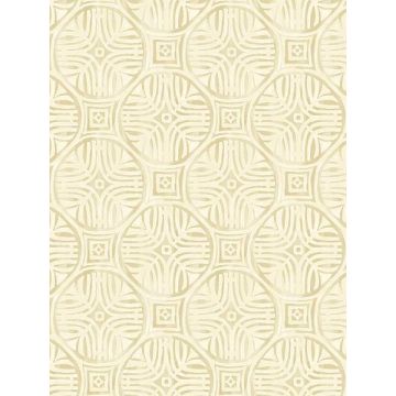 Sandee Medallion Butter Wallpaper
