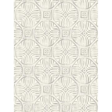 Sandee Medallion Grey Wallpaper