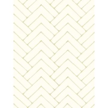 Oswin Tiered Herring Light Yellow Wallpaper