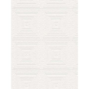 Wright Tin Paintable White Wallpaper