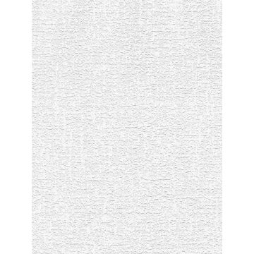 Lou Stucco Linen Paintable White Wallpaper