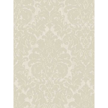 Betina Damask White Wallpaper