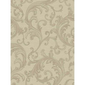 Noemi Acanthus Taupe Wallpaper