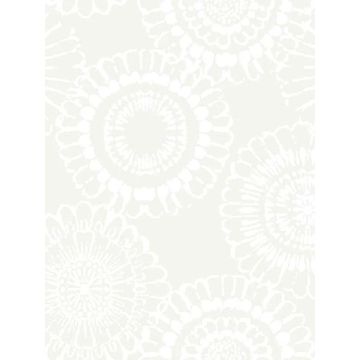 Sonnet Floral Platinum Wallpaper