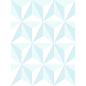 Adella Geometric Sky Blue Wallpaper