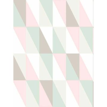 Inez Geometric Pastel Wallpaper