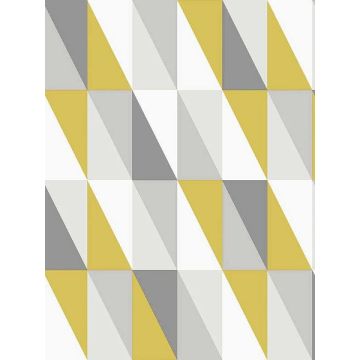 Inez Geometric Mustard Wallpaper