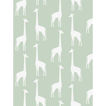 Vivi Giraffe Sage Wallpaper