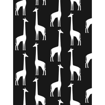 Vivi Giraffe Black Wallpaper