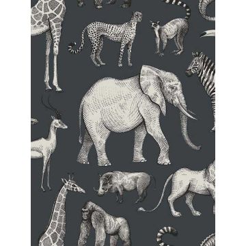 Kenji Safari Navy Wallpaper