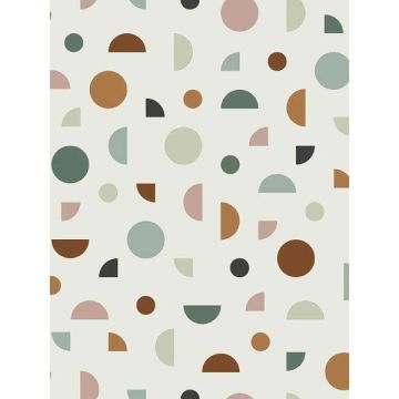 Marilee Circles Multicolor Wallpaper