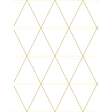 Leda Geometric Metallic Wallpaper