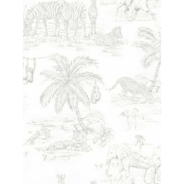 Boheme Animals Platinum Wallpaper